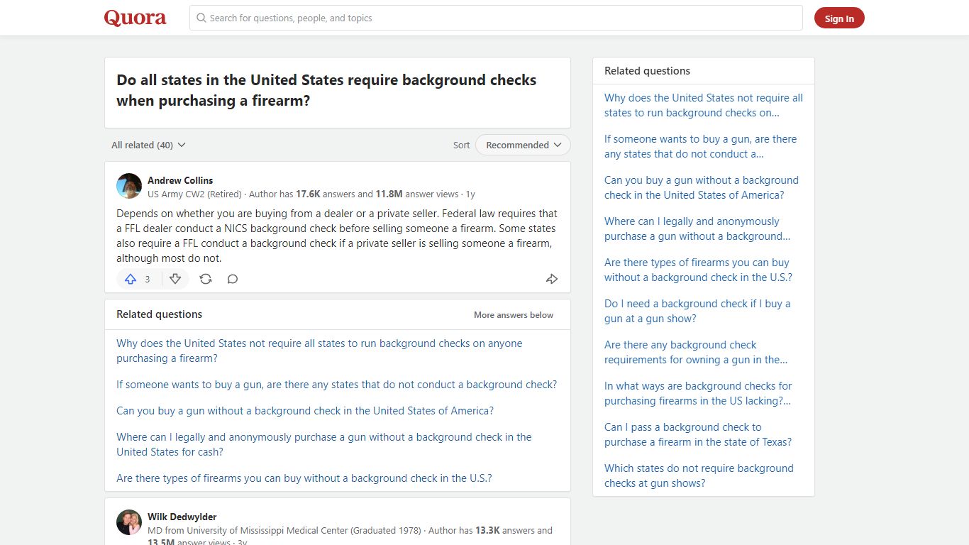 Do all states in the United States require background checks ... - Quora